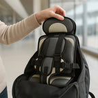 Portable Child Travel Safety Harness Booster Seat with 5-Point Harness and Quick Installation - LofiMart