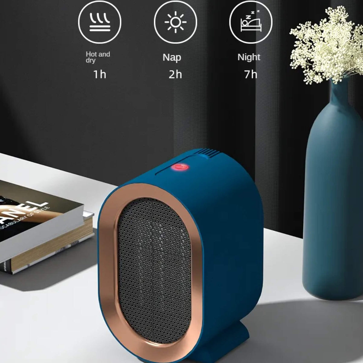 Portable Electric Heater with Energy Efficiency and Programmable Timer - LofiMart