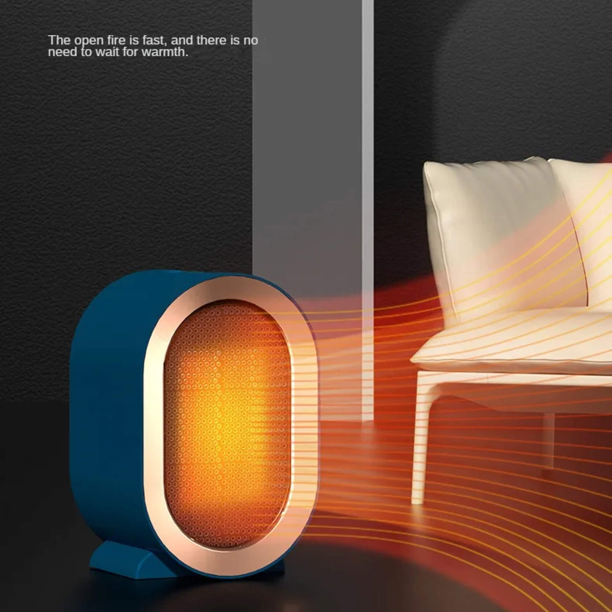 Portable Electric Heater with Energy Efficiency and Programmable Timer - LofiMart