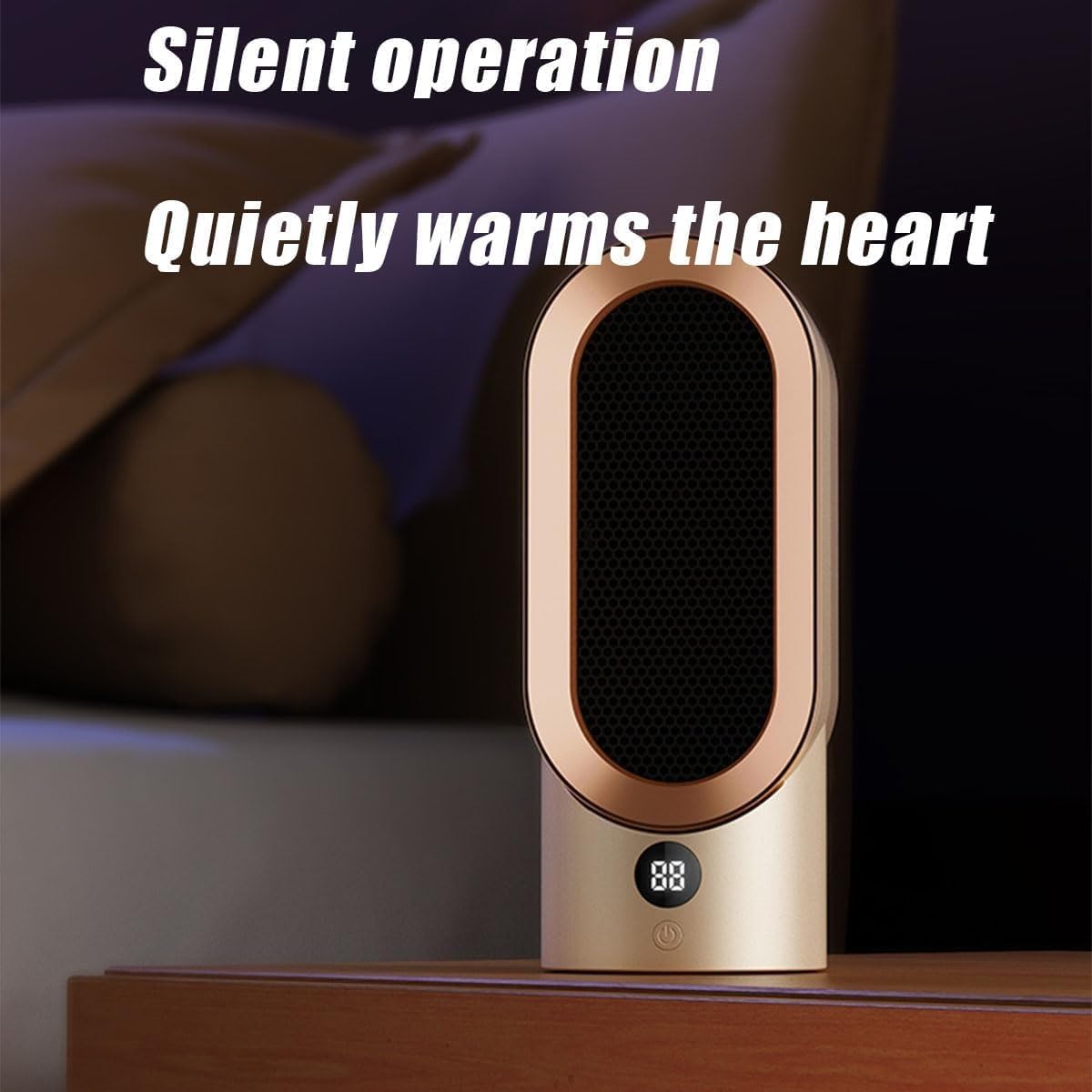 Portable Electric Heater with Fast Heating and Adjustable Temperature - LofiMart