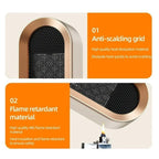 Portable Electric Heater with Fast Heating and Adjustable Temperature - LofiMart