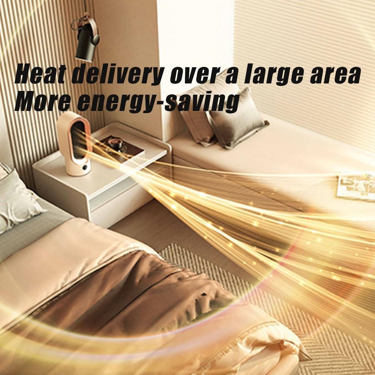 Portable Electric Heater with Fast Heating and Adjustable Temperature - LofiMart