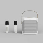 Portable Karaoke Speaker with 360° Surround Sound and Dual Wireless Microphones - LofiMart