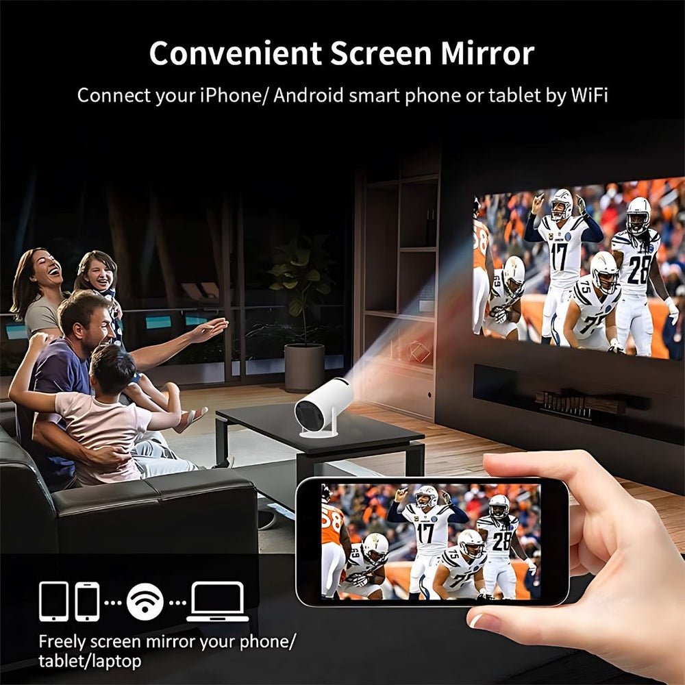 Portable Mini Projector with 4K Support - LofiMart