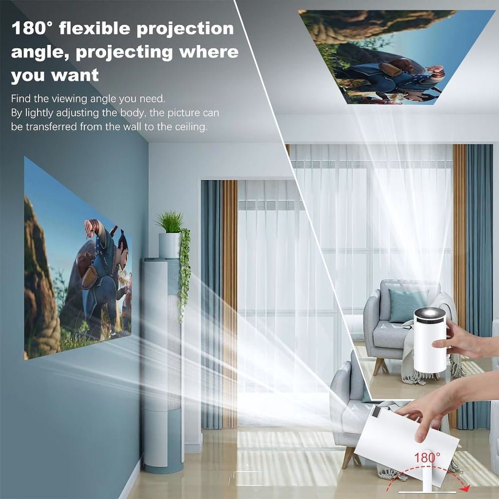 Portable Mini Projector with 4K Support - LofiMart
