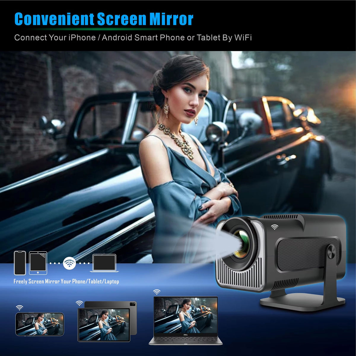Portable Projector with Native 720P Resolution - LofiMart