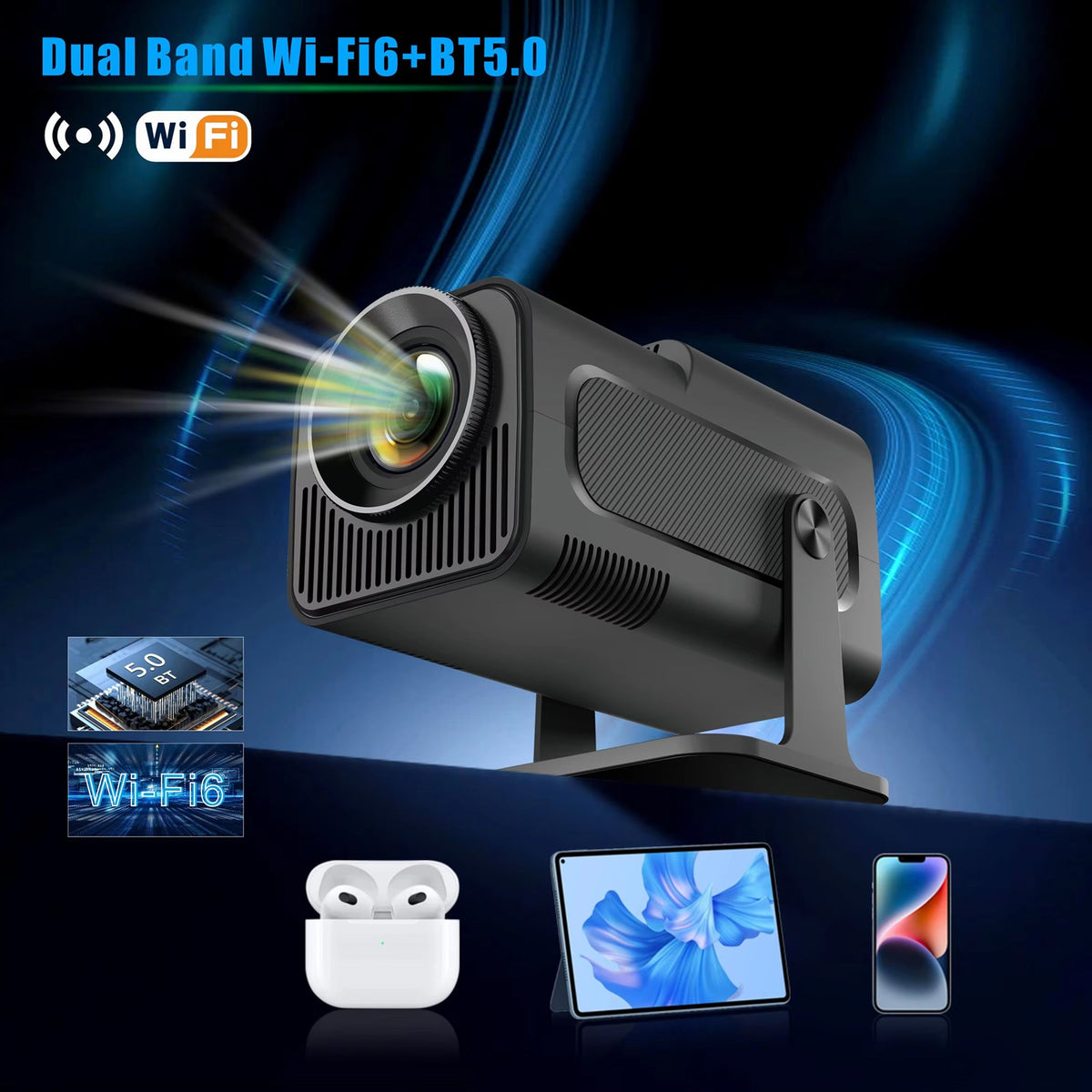 Portable Projector with Native 720P Resolution - LofiMart