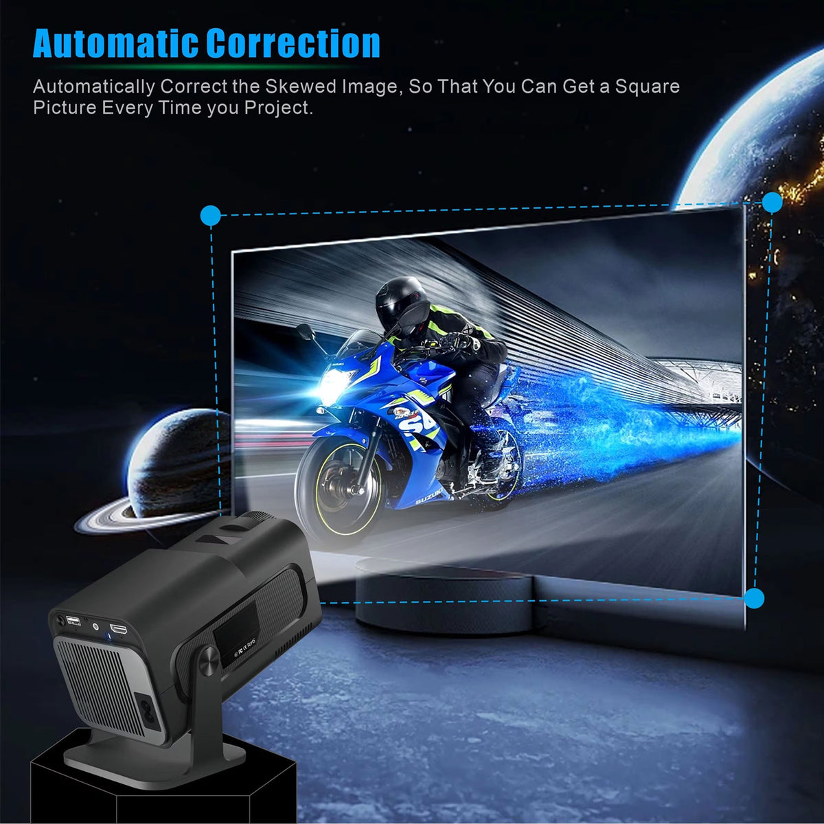 Portable Projector with Native 720P Resolution - LofiMart