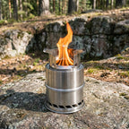 Portable Wood Burning Stove with Double-Wall Combustion for Outdoor Cooking - LofiMart