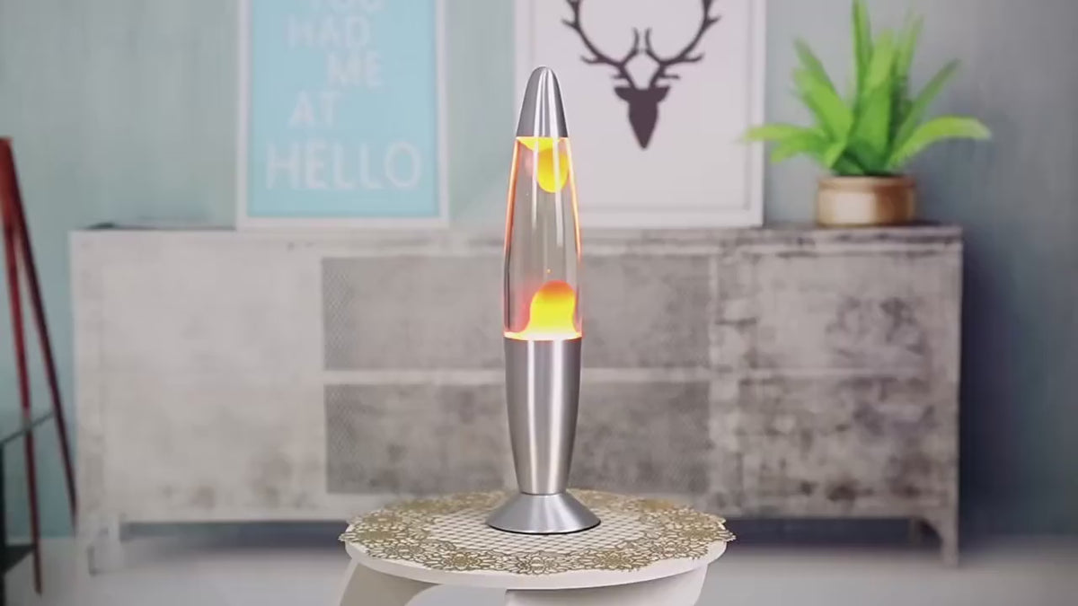 Retro Lava Lamp with Wax Motion Light