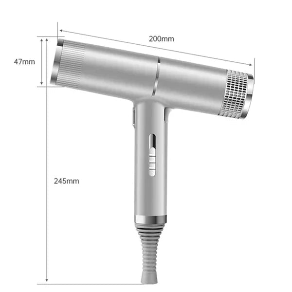 Professional Hair Dryer with High-Speed Motor and Anion Technology for Fast Drying - LofiMart