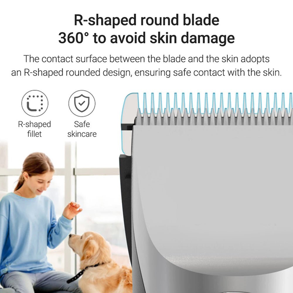 Quiet Dog Clippers with Ultra-Quiet Motor and Titanium Ceramic Blades for Stress-Free Grooming - LofiMart