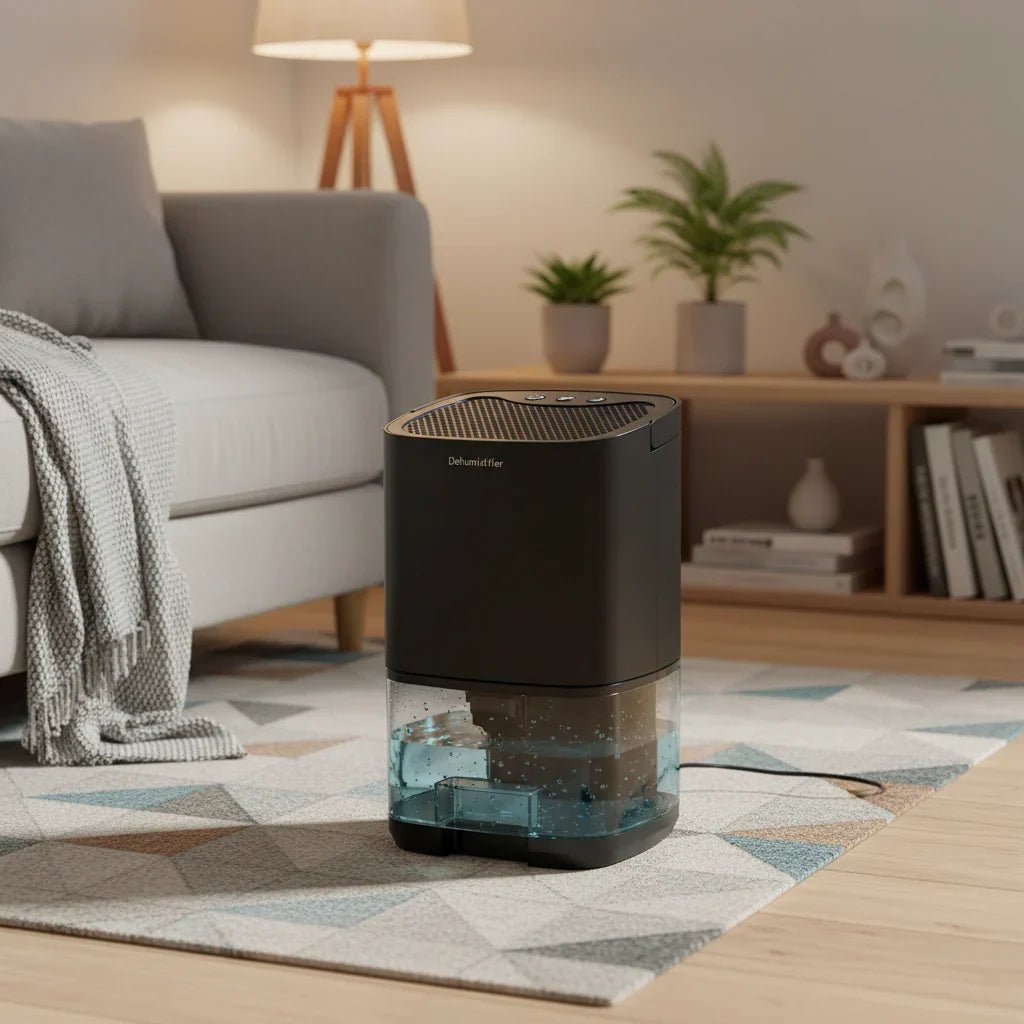 Quiet Portable Dehumidifier for Home and Office with Compact Design - LofiMart