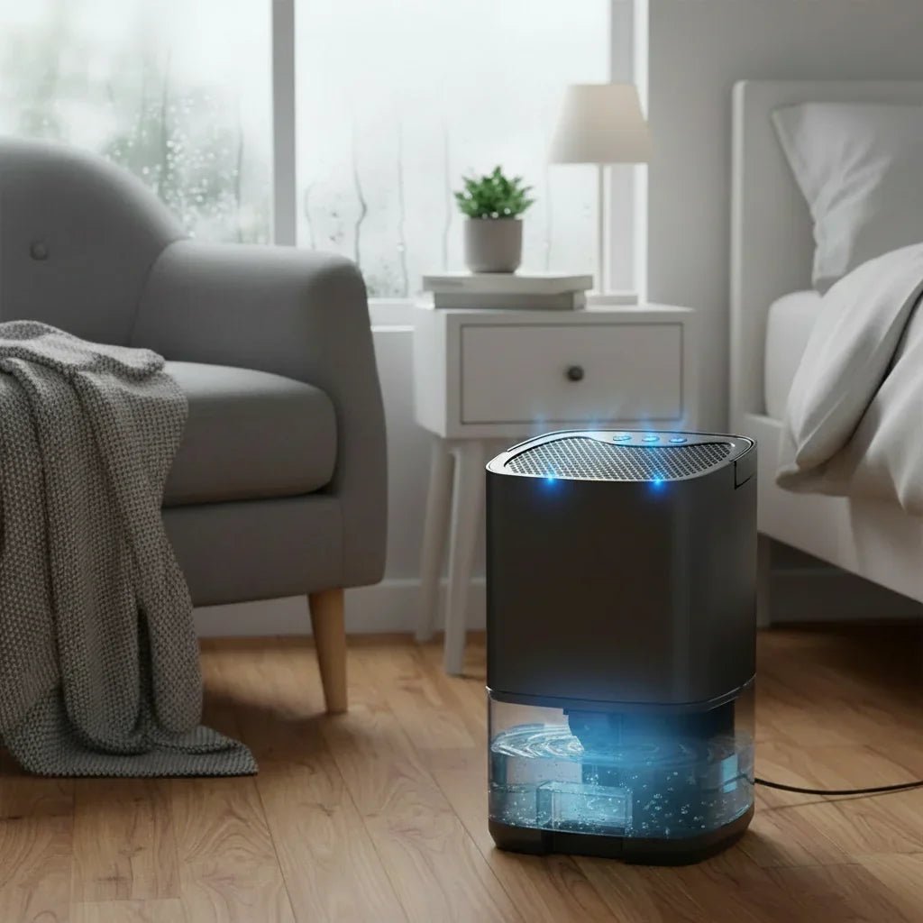 Quiet Portable Dehumidifier for Home and Office with Compact Design - LofiMart