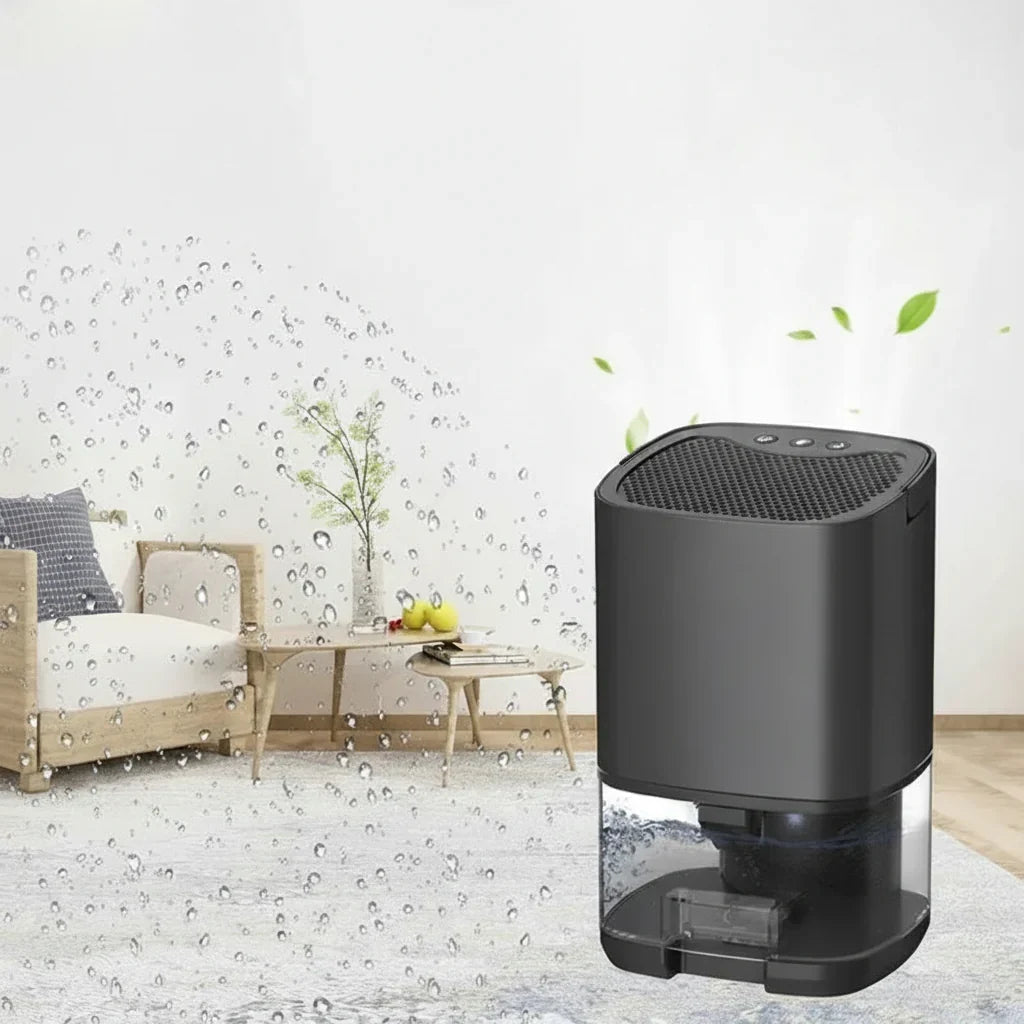 Quiet Portable Dehumidifier for Home and Office with Compact Design - LofiMart