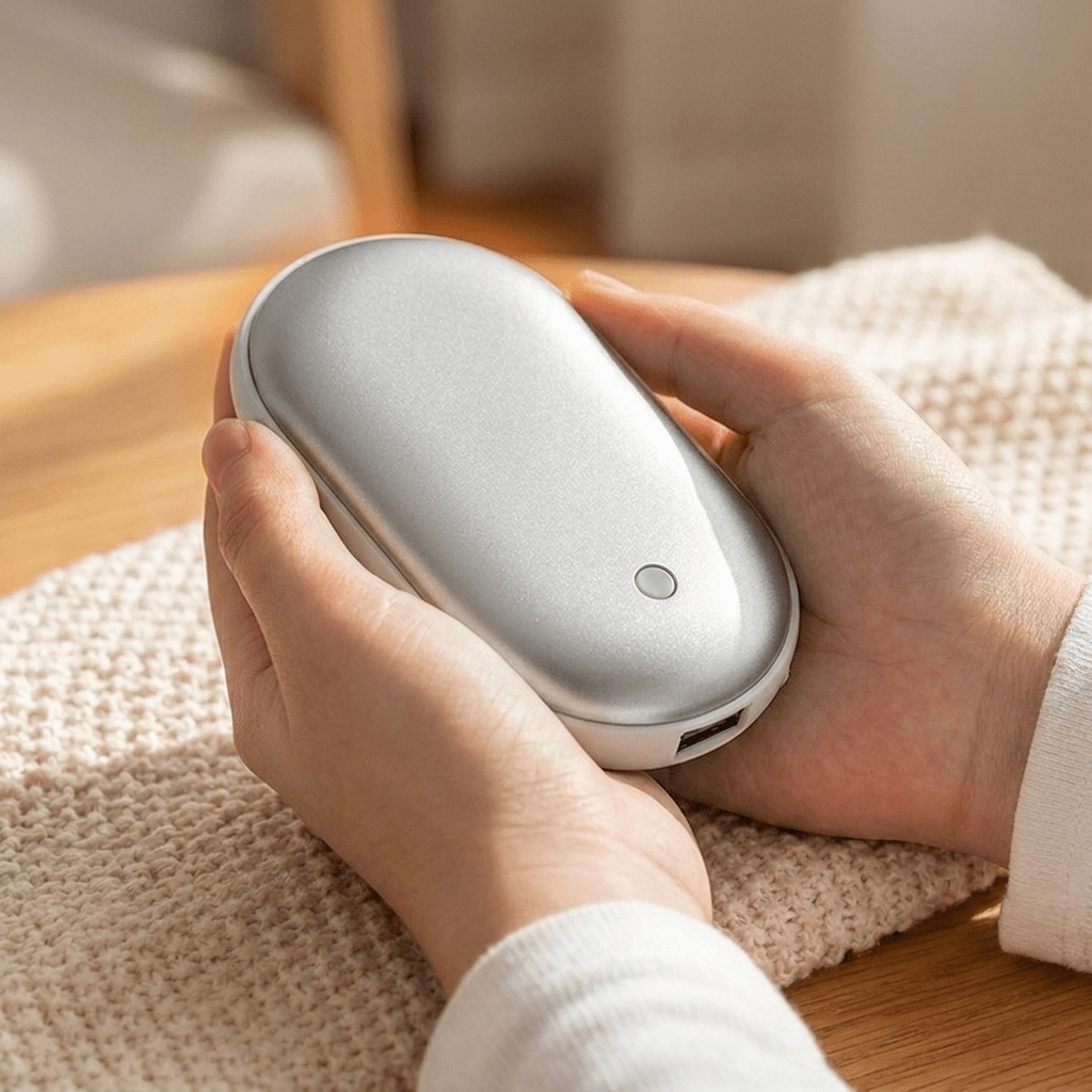 Rechargeable Hand Warmer Power Bank with Quick Heat and Adjustable Temperature Settings - LofiMart