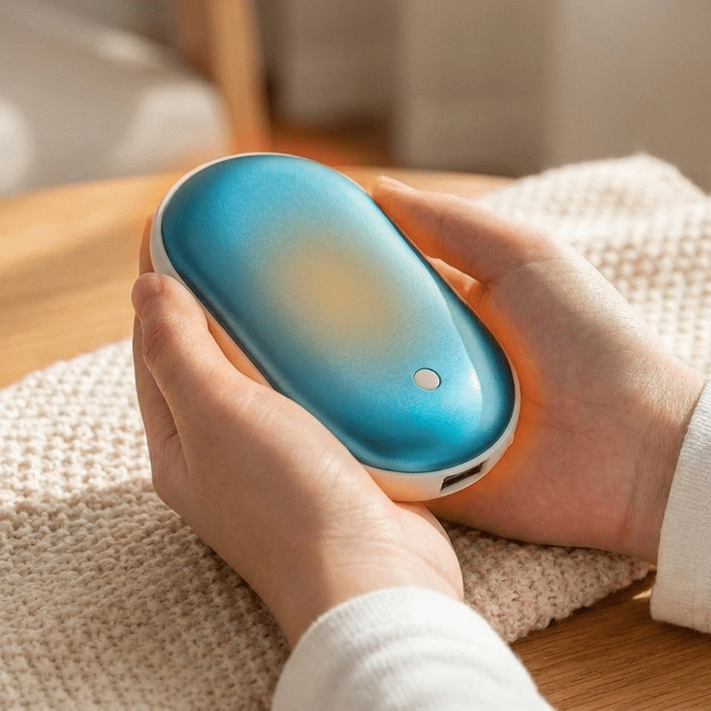 Rechargeable Hand Warmer Power Bank with Quick Heat and Adjustable Temperature Settings - LofiMart
