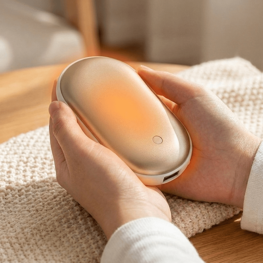 Rechargeable Hand Warmer Power Bank with Quick Heat and Adjustable Temperature Settings - LofiMart