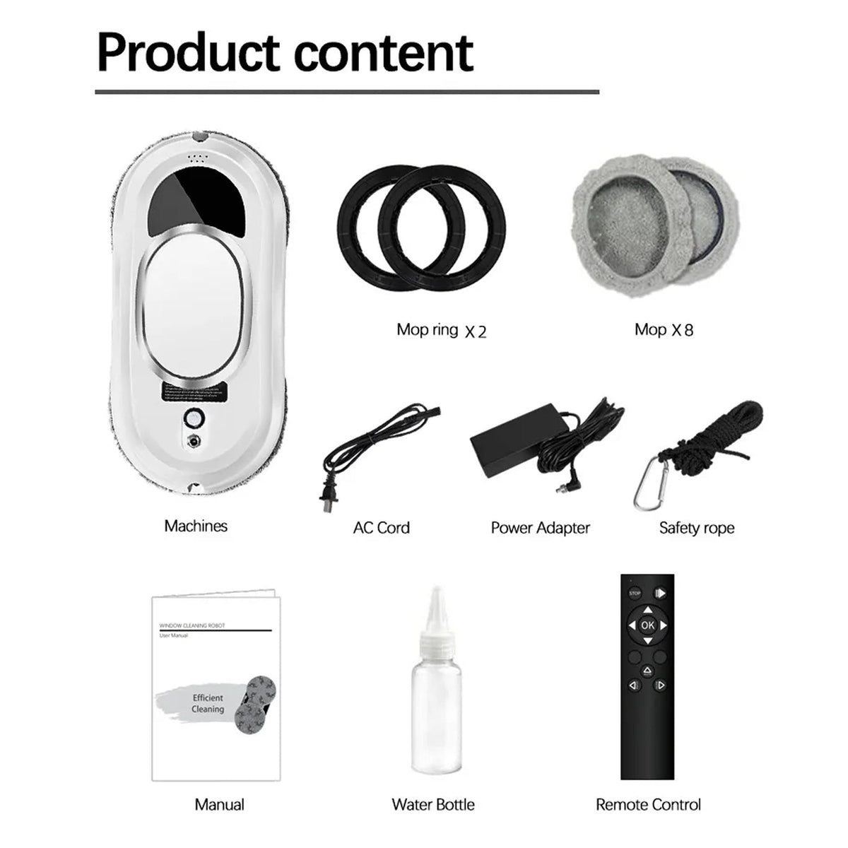 Robot Window Cleaner with 5600Pa Suction and AI Navigation for Streak-Free Glass - LofiMart