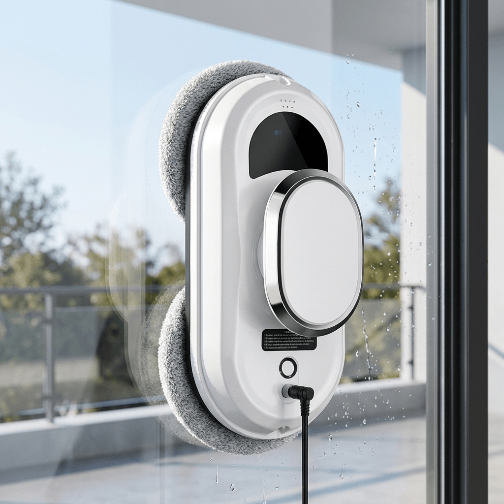 Robot Window Cleaner with 5600Pa Suction and AI Navigation for Streak-Free Glass - LofiMart