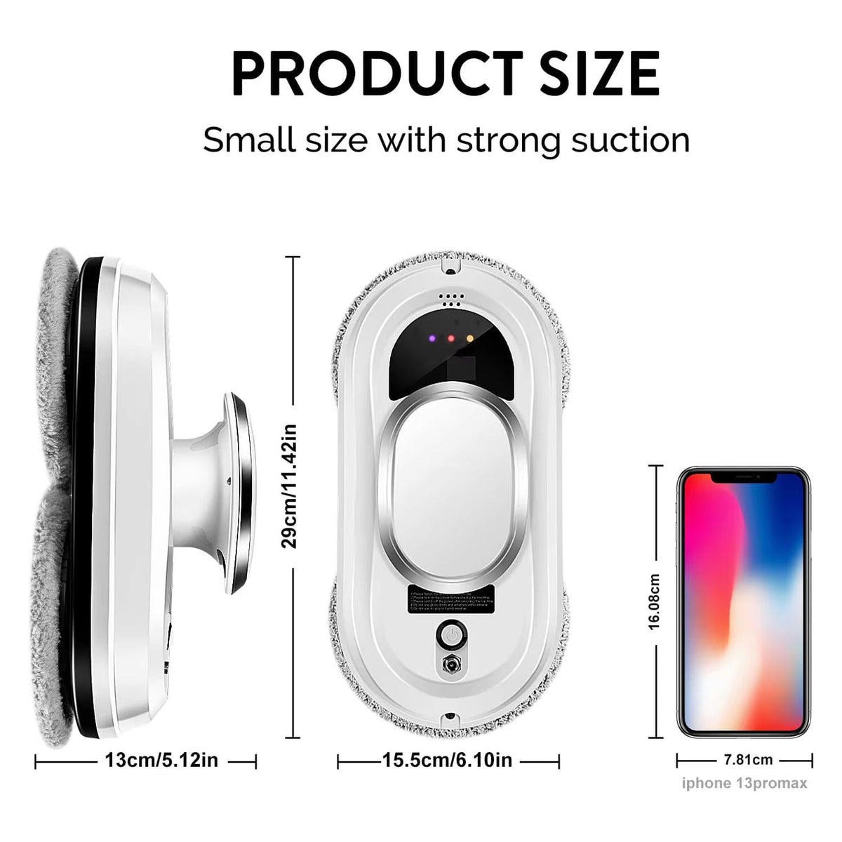 Robot Window Cleaner with 5600Pa Suction and AI Navigation for Streak-Free Glass - LofiMart