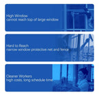 Robot Window Cleaner with 5600Pa Suction and AI Navigation for Streak-Free Glass - LofiMart