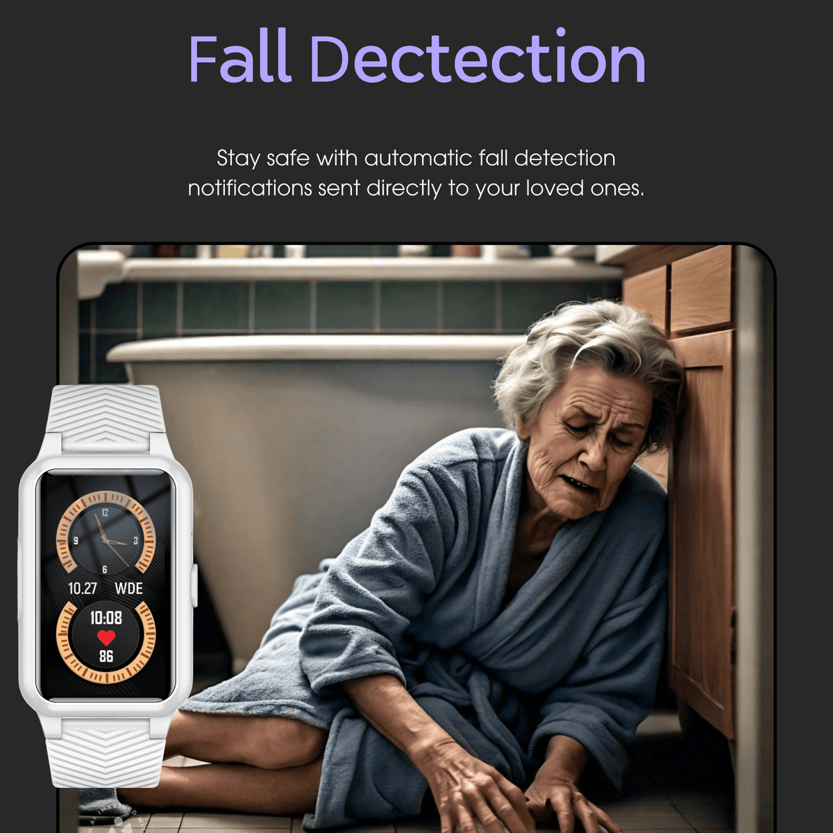 Senior Safety Watch with Fall Detection and GPS Tracking for Seniors - LofiMart