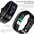 Smart Blood Pressure Monitor Bracelet with EKG Heart Rate and Oxygen Tracker - LofiMart