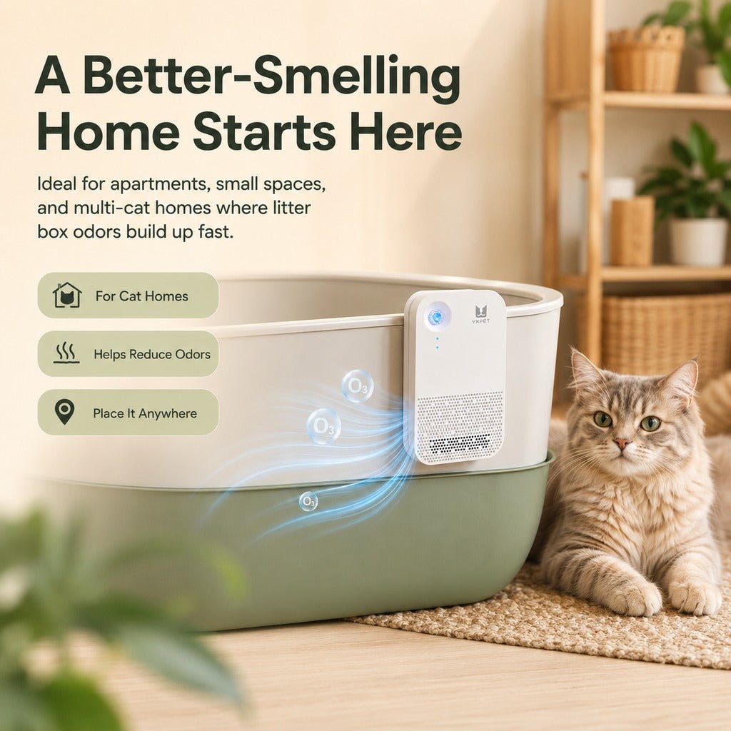 Smart Litter Box Odor Control Deodorizer with Auto-Sensing Operation for Cats - LofiMart