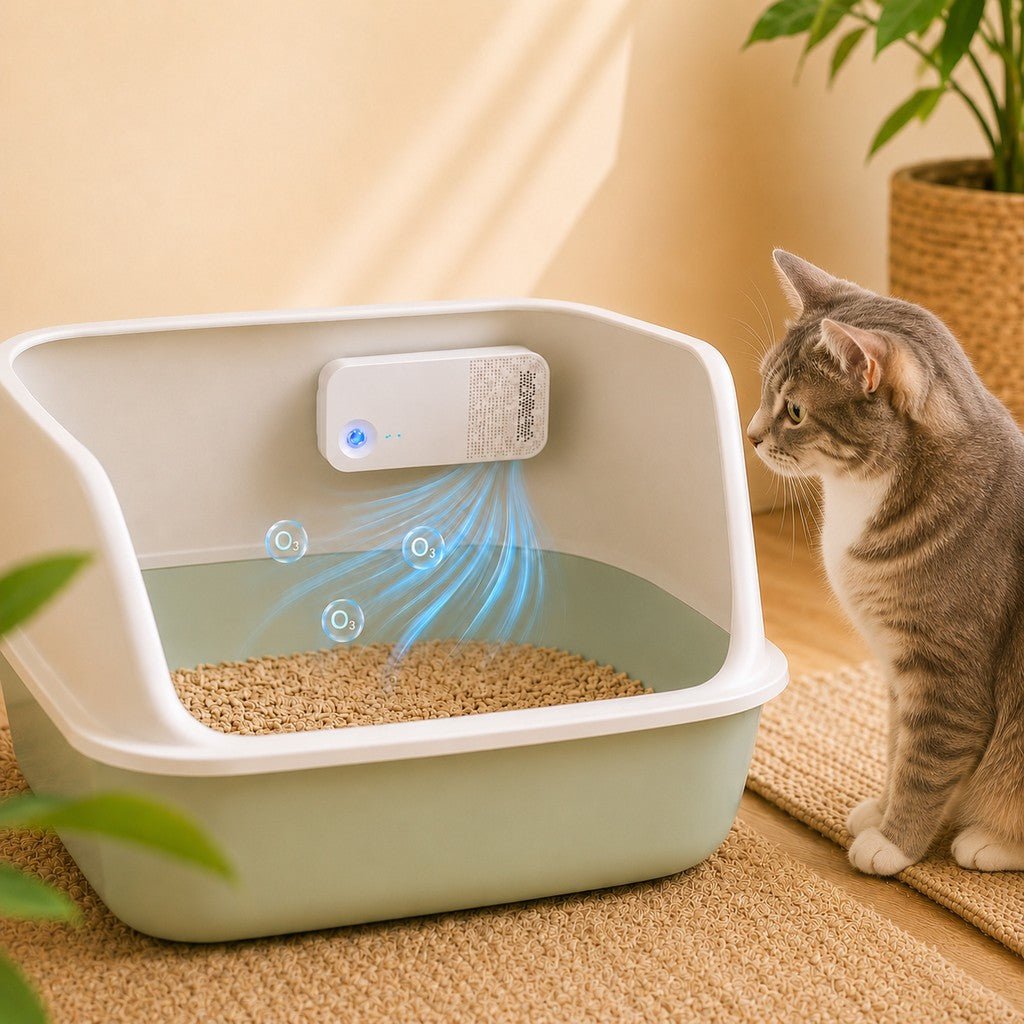 Smart Litter Box Odor Control Deodorizer with Auto-Sensing Operation for Cats - LofiMart