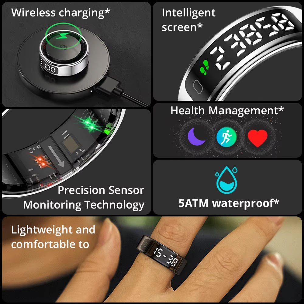 Smart Ring with Heart Rate and Sleep Tracking - LofiMart
