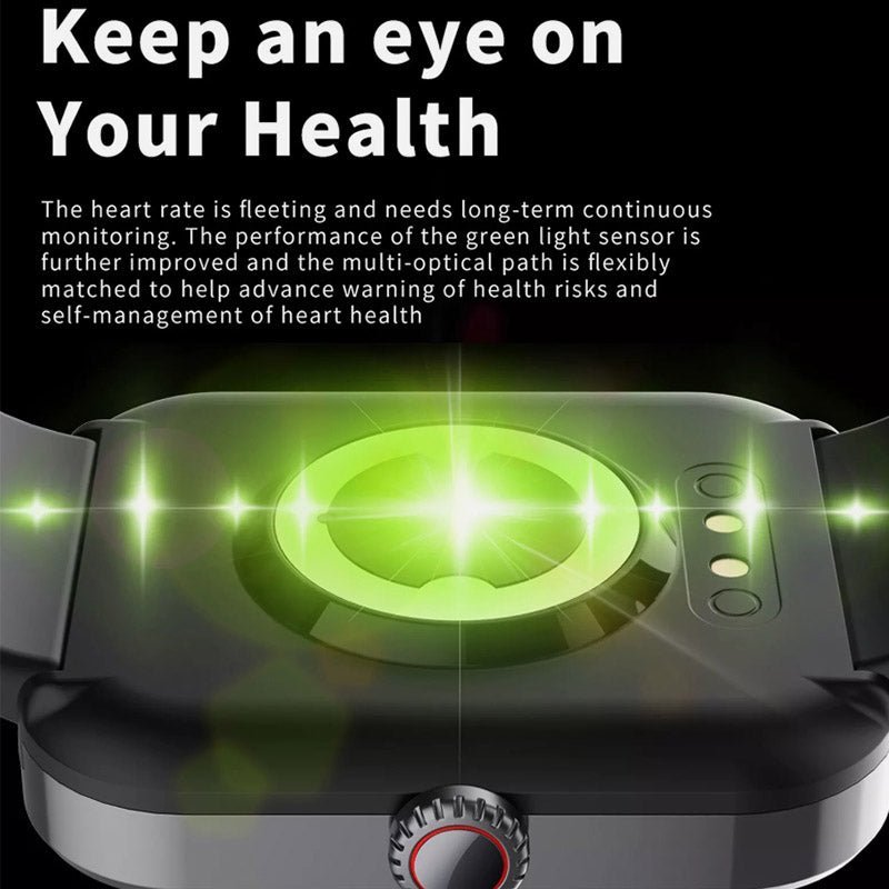Smart Wellness Tracking Watch with Blood Sugar Monitoring and Heart Rate Tracking - LofiMart