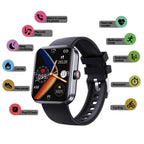 Smart Wellness Tracking Watch with Blood Sugar Monitoring and Heart Rate Tracking - LofiMart
