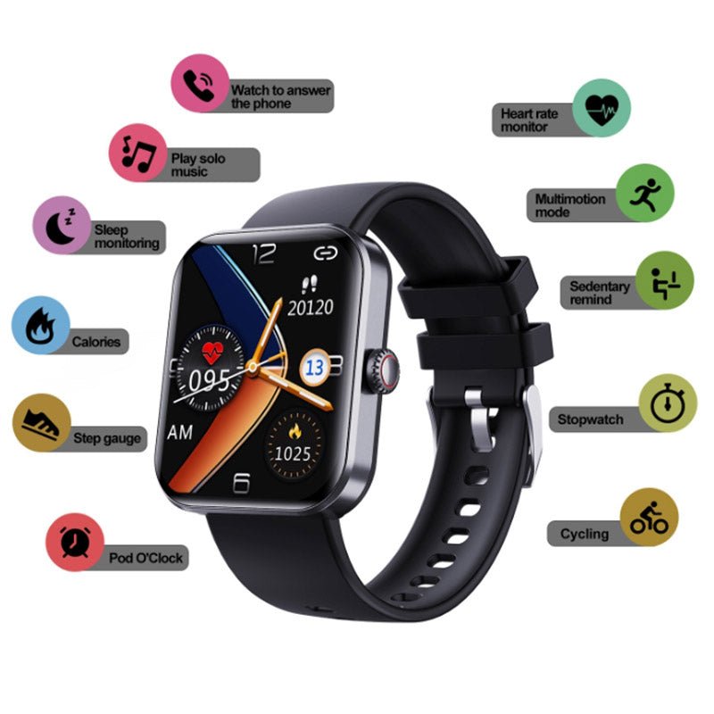 Smart Wellness Tracking Watch with Blood Sugar Monitoring and Heart Rate Tracking - LofiMart