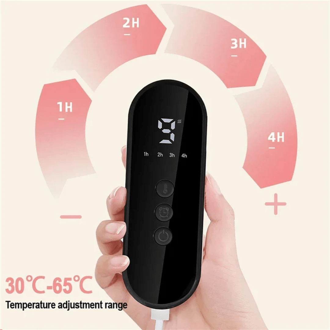 Soft Heating Pad with Nine Adjustable Heat Levels and Auto Timer for Muscle Relief - LofiMart