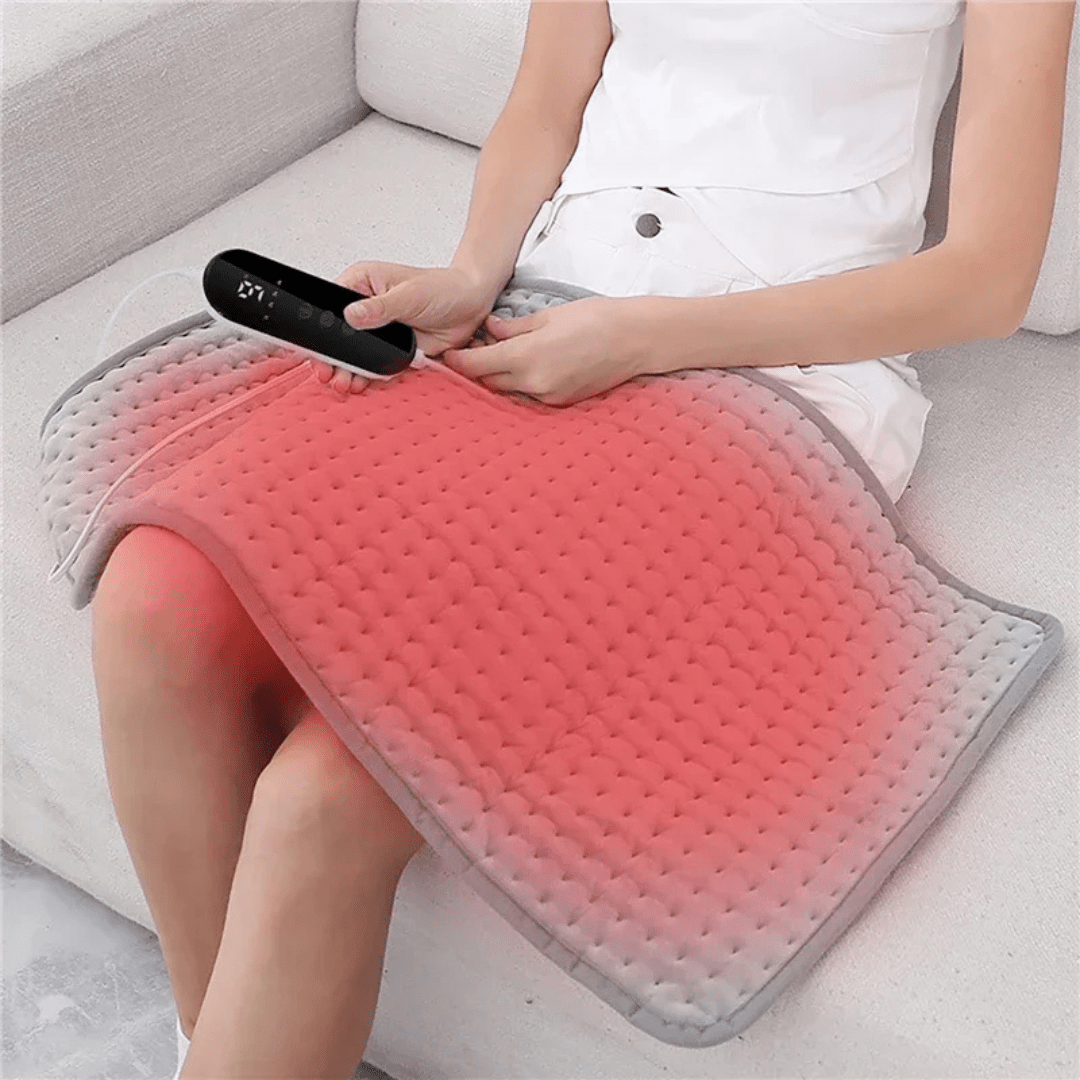 Soft Heating Pad with Nine Adjustable Heat Levels and Auto Timer for Muscle Relief - LofiMart