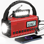 Solar Crank Emergency Radio with 10000mAh Power Bank - LofiMart