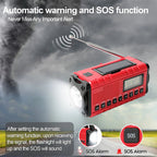 Solar Crank Emergency Radio with 10000mAh Power Bank - LofiMart