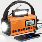 Solar Crank Emergency Radio with 10000mAh Power Bank - LofiMart