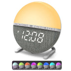 Sunrise Alarm Clock with RGB Mood Lighting and Nature Sounds for Gentle Wake-Up - LofiMart