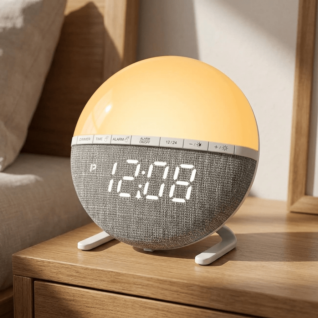 Sunrise Alarm Clock with RGB Mood Lighting and Nature Sounds for Gentle Wake-Up - LofiMart