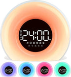Sunrise Simulation Alarm Lamp with Adjustable Brightness and Natural Sounds - LofiMart