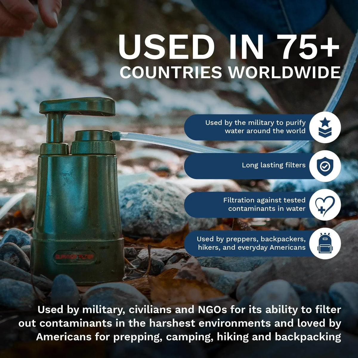 Survival Water Filtration System with 0.01μm Ultrafiltration and 2000L Daily Capacity - LofiMart