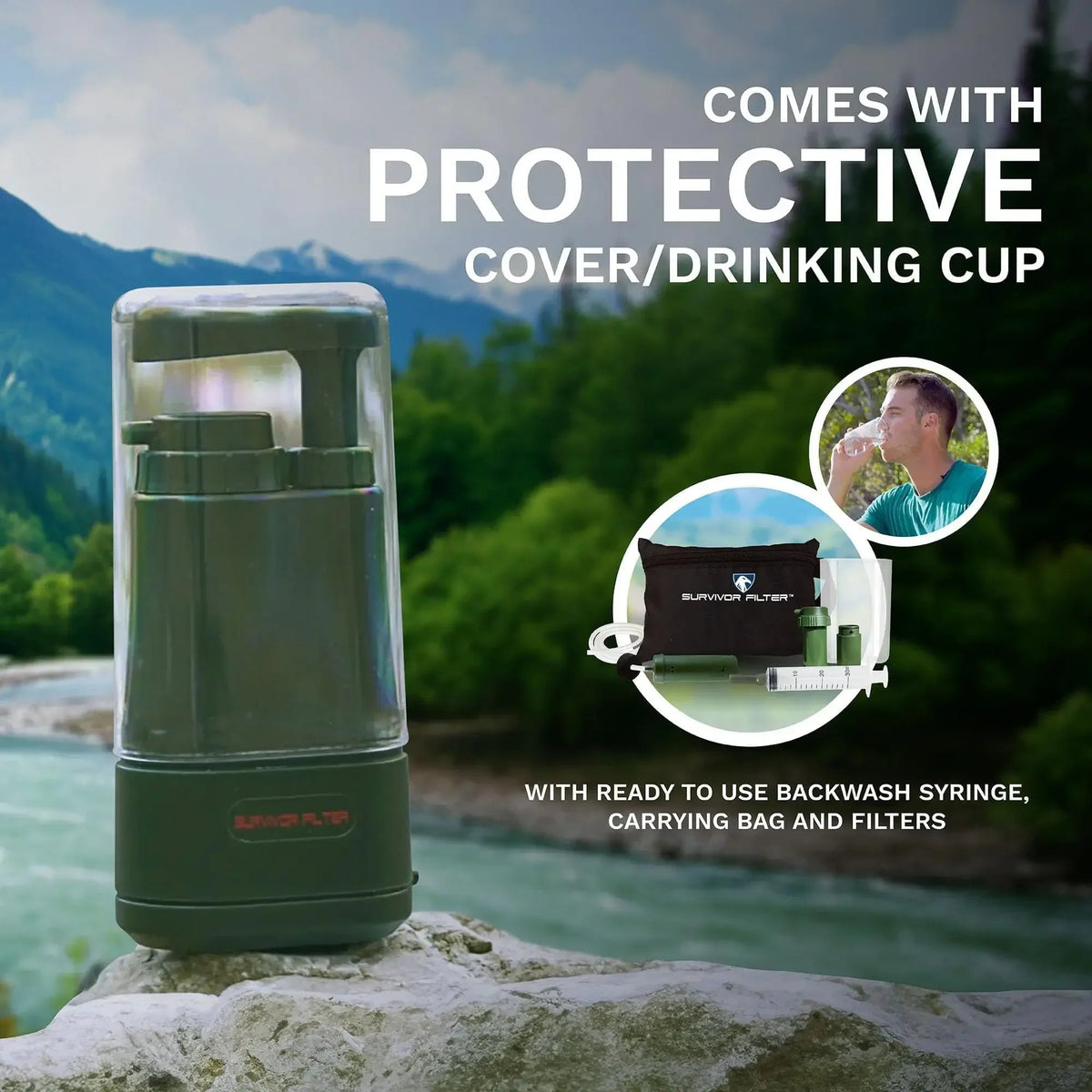 Survival Water Filtration System with 0.01μm Ultrafiltration and 2000L Daily Capacity - LofiMart