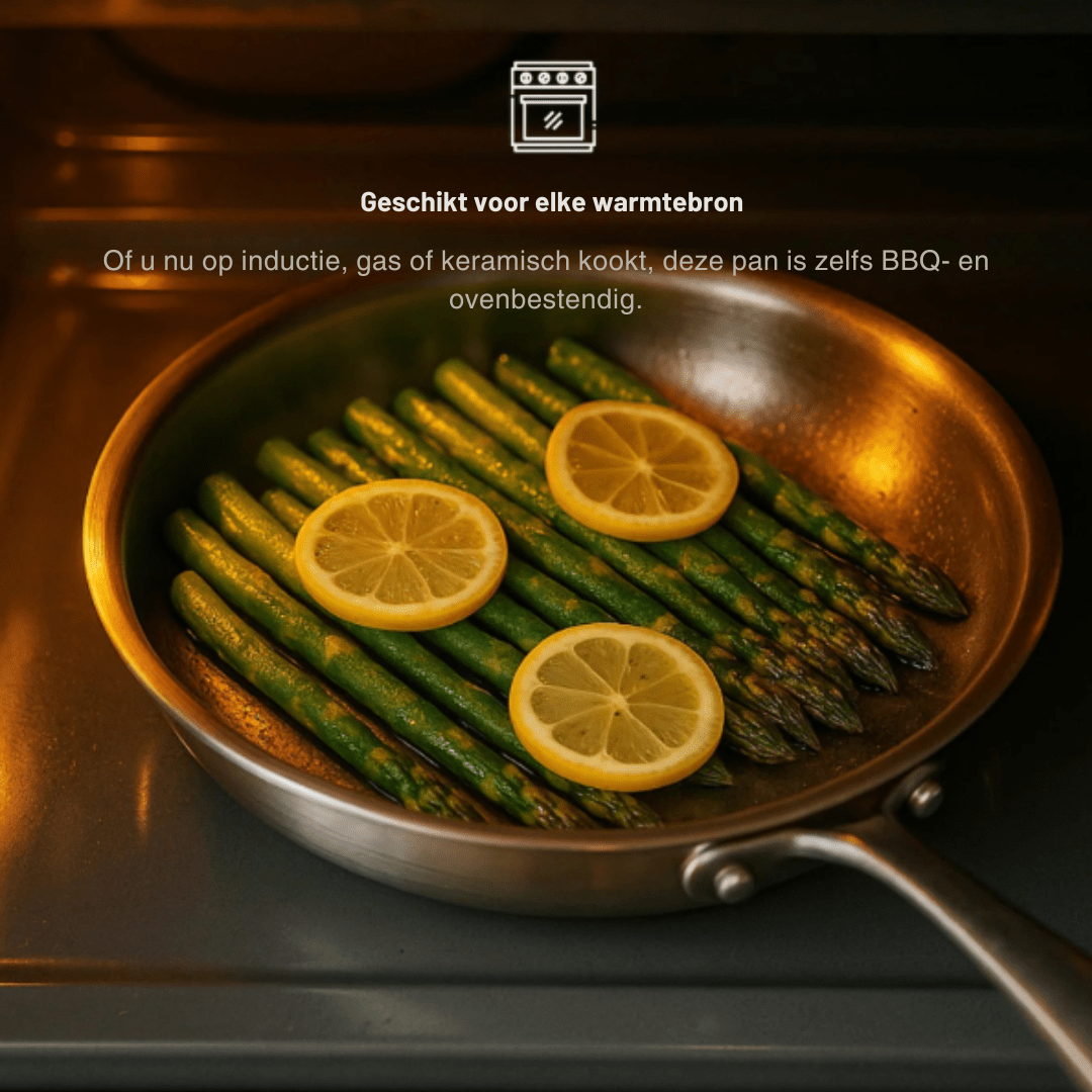 Titanium Frying Pan with Hammered Non-Stick Surface for Induction Cooking - LofiMart