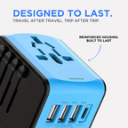 Universal Travel Adapter with Fast Charging USB Ports for 150+ Countries - LofiMart
