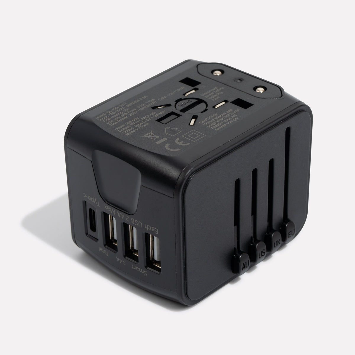 Universal Travel Adapter with Fast Charging USB Ports for 150+ Countries - LofiMart