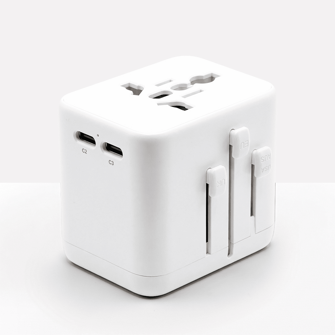 Universal Travel Adapter with Fast Charging USB Ports for 150+ Countries - LofiMart