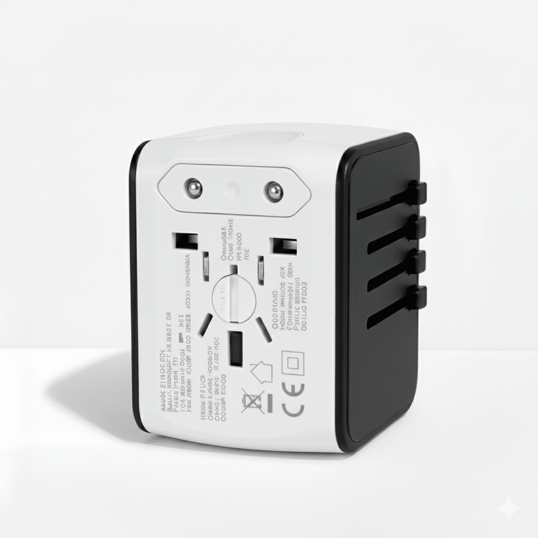 Universal Travel Adapter with Fast Charging USB Ports for 150+ Countries - LofiMart