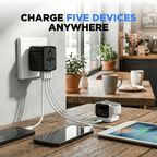 Universal Travel Adapter with Fast Charging USB Ports for 150+ Countries - LofiMart